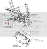 Used Life Fitness Upright Recumbent Bike Alternator Drive Belt 49" 0017-00009-0735-hydrafitnessparts