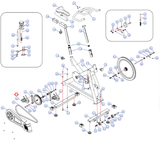 Used Life Span S2 Sport Series-S2SB00 S1 Stationary Bike Left Pedal 211409016000111-L-hydrafitnessparts
