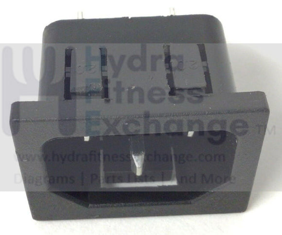Used Nautilus Schwinn Treadmill Power Entry Socket Input Module 120V 8004776-hydrafitnessparts