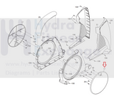 Used NordicTrack 990 Pro E 12.0 Elliptical Flywheel Disc Cover 286883-hydrafitnessparts