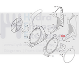 Used NordicTrack 990 Pro E 12.0 Elliptical Right Shield Cover 23869 286256-hydrafitnessparts