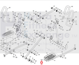 Used NordicTrack Elliptical Right Pedal Handle 376820 MFR 349892-hydrafitnessparts