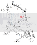 Used NordicTrack Health Rider ProForm Treadmill Right Handrail 399630-hydrafitnessparts