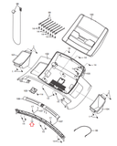 Used NordicTrack Proform A2550 Pro 610 RT Treadmill Heart Rate Pulse Crossbar 284700-hydrafitnessparts