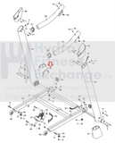 Used NordicTrack Proform Reebok Treadmill Left Base Cover 298686-hydrafitnessparts