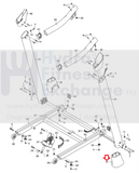Used NordicTrack Proform Reebok Treadmill Right Base Cover 298685-hydrafitnessparts