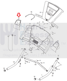 Used NordicTrack Proform Reebok Treadmill Right Cup Holder 81429 266158 or 264030-hydrafitnessparts
