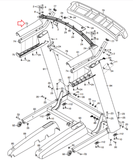 Used NordicTrack Treadmill Left Handrail Top Cover 385214-hydrafitnessparts