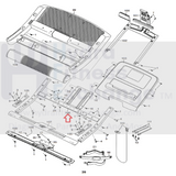 Used Nordictrack 1750 2150 2450 Treadmill Display Console Frame 336528-hydrafitnessparts