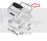 Used Nordictrack Lifestyler Treadmill Display Console Back Cover 101365 312281 309997-hydrafitnessparts