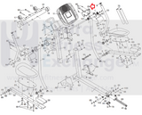 Used Nordictrack Proform Elliptical Right Front Upper Body Handlebar Cover 247278-hydrafitnessparts