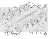 Used Nordictrack Proform Epic C 950I 995I Treadmill Left Rear Roller End Cap 384143-hydrafitnessparts
