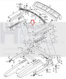 Used Nordictrack Proform FreeMotion Treadmill Low Upright Crossbar 351467-hydrafitnessparts