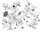Used Nordictrack Spacesaver SE 9i SE7i Elliptical Console Front Cover 385448-hydrafitnessparts
