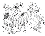 Used Nordictrack Spacesaver SE 9i SE7i Elliptical Console Rear Cover 385447-hydrafitnessparts