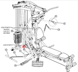 Used Parabody GS6-103 GS6-104 Home Gym Cable Assembly 24 ft ACU13-0151-hydrafitnessparts