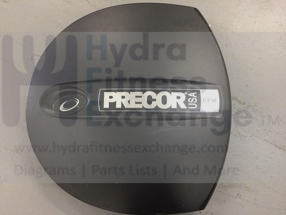 Used Precor Elliptical Flywheel Cover Right Side Available in Stone Grey and Charcoal-hydrafitnessparts