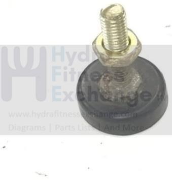 Used Precor Treadmill Rear Rubber Foot Pad Adjustable Leveler PPP000000035744101-hydrafitnessparts