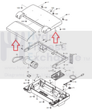 Used Proform 10.0 ZT - PFTL595090 Treadmill Motor Hood Shroud Cover 289758 - 289705-hydrafitnessparts