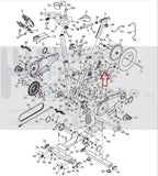 Used Proform Cycle Spin Bike Idler Adjustment Screw 299320-hydrafitnessparts