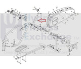 Used Reebok NordicTrack Elliptical Left Handlebar with Plate Ebony 260928-hydrafitnessparts