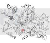 Used Reebok Super Ramp RL 7.0 Elliptical Rear Stabilizer 308568-hydrafitnessparts