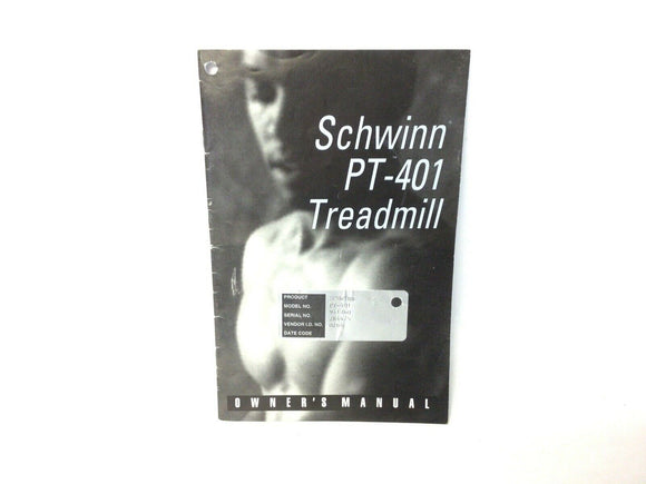 Used Schwinn PT401-Personal Trainer Treadmill Owner Manual PT401-OM-hydrafitnessparts