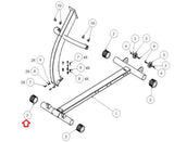 Used SciFit Recumbent Elliptical Foot Stabilizer Round End Cap A1890-hydrafitnessparts