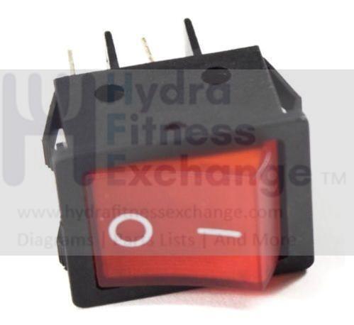 Used Sole Spirit Fitness Xterra Treadmill Power Switch on off F030001-hydrafitnessparts