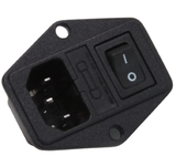 Used Spirit Sole Xterra Elliptical Power Entry On Off Switch Socket with Fuse F030053-hydrafitnessparts