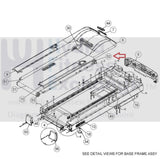 Used Star Trac 9-9021 E-TRe Treadmill Front Drive Roller 715-3694-hydrafitnessparts
