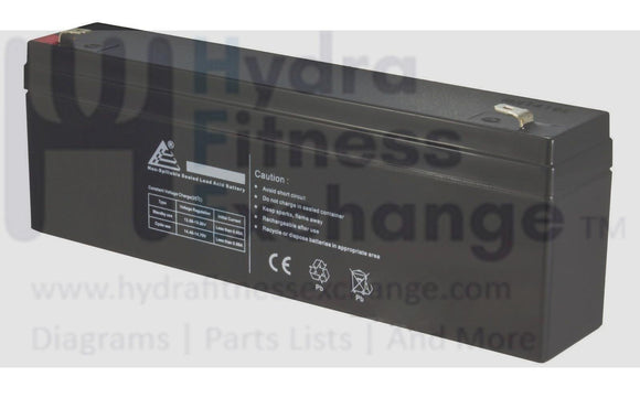 Used True Fitness CS400 - XCS400 14-XCS400 Self Powered Elliptical Battery 12v-hydrafitnessparts