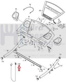 Used Weslo Proform 665 E Treadmill Magnetic Safety Key Lanyard 260830-hydrafitnessparts