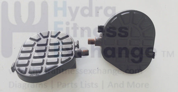 Used Weslo Proform Weider Epic Upright Stationary Bike Pedal Set 1/2