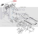 VISION FITNESS T9500HRT (TM54D) Treadmill Display Console Assembly 016473-ZUP-hydrafitnessparts
