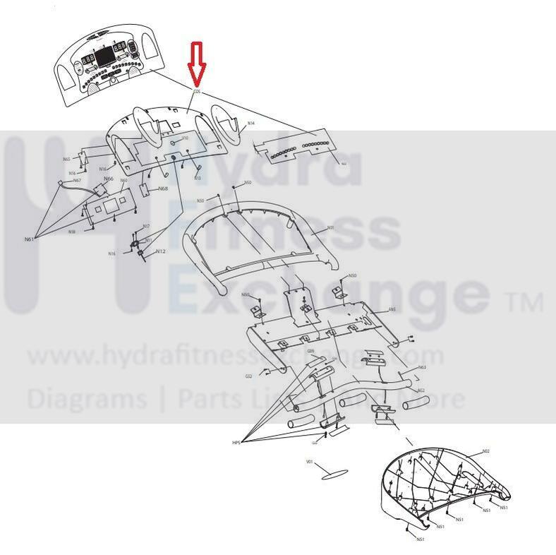 Vision Fitness Deluxe T9250 T9200 Treadmill Display Console