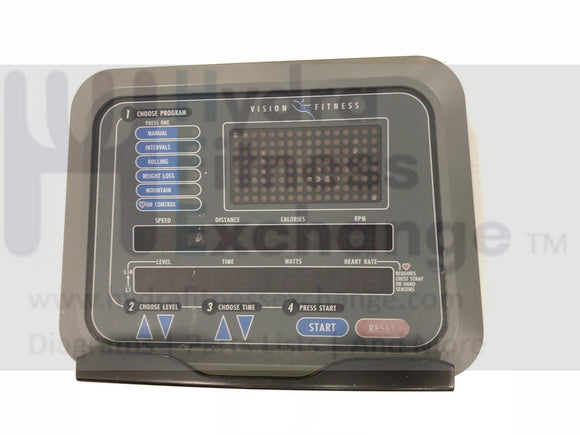 Vision Fitness E3600 HRT R2600(MCB31) Upright Bike Display Console 003264-AB-hydrafitnessparts