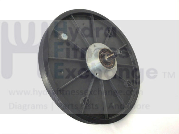 Vision Fitness Elliptical Pedal Crank Axle Assembly Pulley 013306-Z-hydrafitnessparts