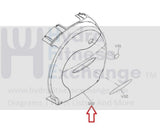 Vision Fitness Elliptical Right Side Shield Cover EP80-Q02 1000228511-hydrafitnessparts