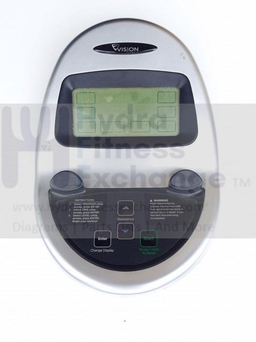 Vision Fitness Elliptical Upright Recumbent Bike Simple Display Console 1000109336 R1500 R 1500 BECS12-hydrafitnessparts