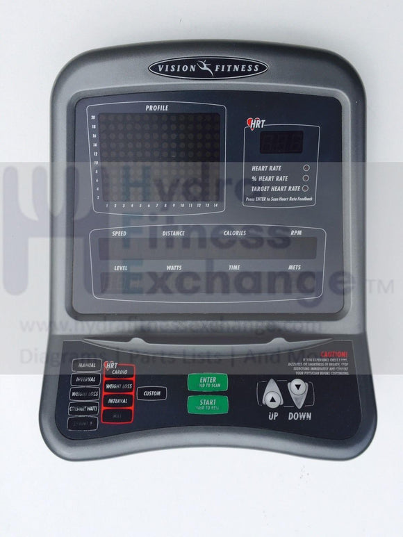 Vision Fitness Exercise bike Display Console Control Panel 014213-GA-hydrafitnessparts