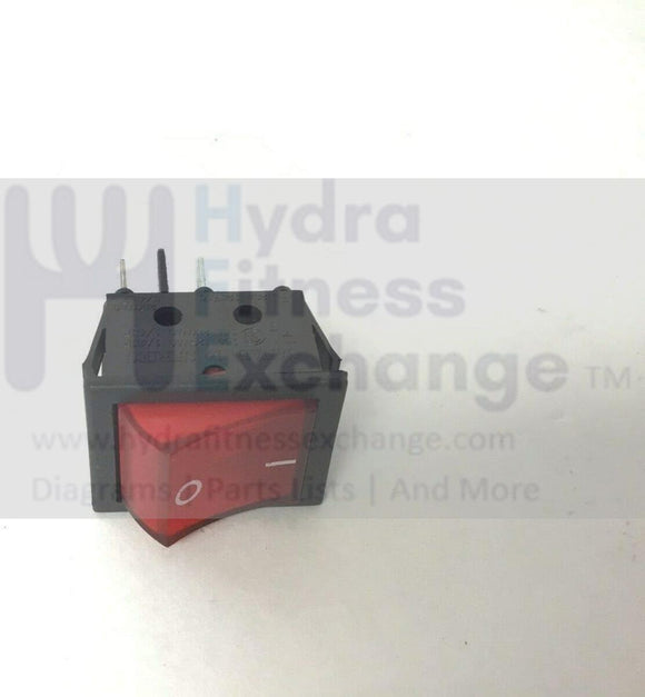 Vision Fitness Horizon Matrix Treadmill Power Switch On/Off 20A 003336-A-hydrafitnessparts