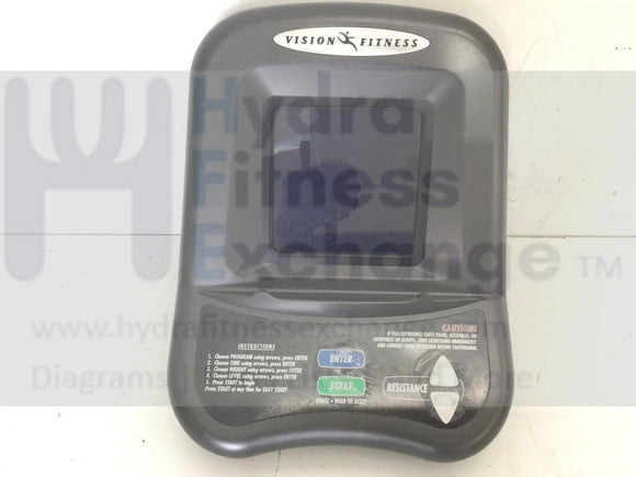 Vision Fitness R2150 Recumbent Bike Display Console Assembly 060767-AX-hydrafitnessparts