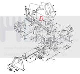 Vision Fitness R2200 RB18 Recumbent Bike Rail Seat Aluminum Assembly 025821-Z-hydrafitnessparts