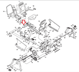 Vision Fitness R2600HRC Stationary Bike Seat Carriage Roller Axle Rod ZMS1000110-hydrafitnessparts