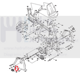 Vision Fitness Recumbent Bike Left Foot Pedal without Strap 9/16" 024569-A-hydrafitnessparts