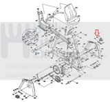 Vision Fitness Recumbent Bike Right Foot Pedal without Strap 9/16" 024569-A-hydrafitnessparts