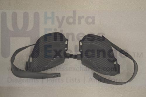 Vision Fitness Recumbent Upright Stationary Bike OEM Pedal Set Pair 9/16