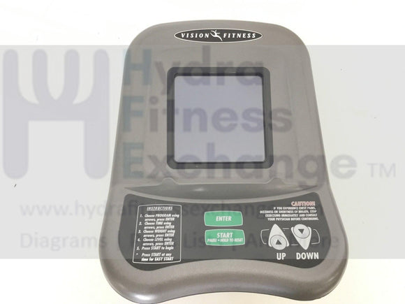 Vision Fitness Residential Elliptical Display Console 024427-AA-hydrafitnessparts