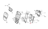 Vision Fitness S70 - EP78 Elliptical Console Back Cover 1000230186-hydrafitnessparts